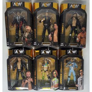 AEW Wrestling Series 8 Unrivaled Collection Figures & Ring Bundle